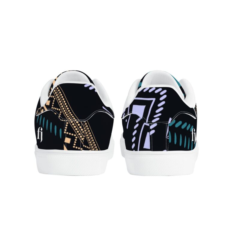 Tribal Ethnic Low Leather Sneakers - Image 7