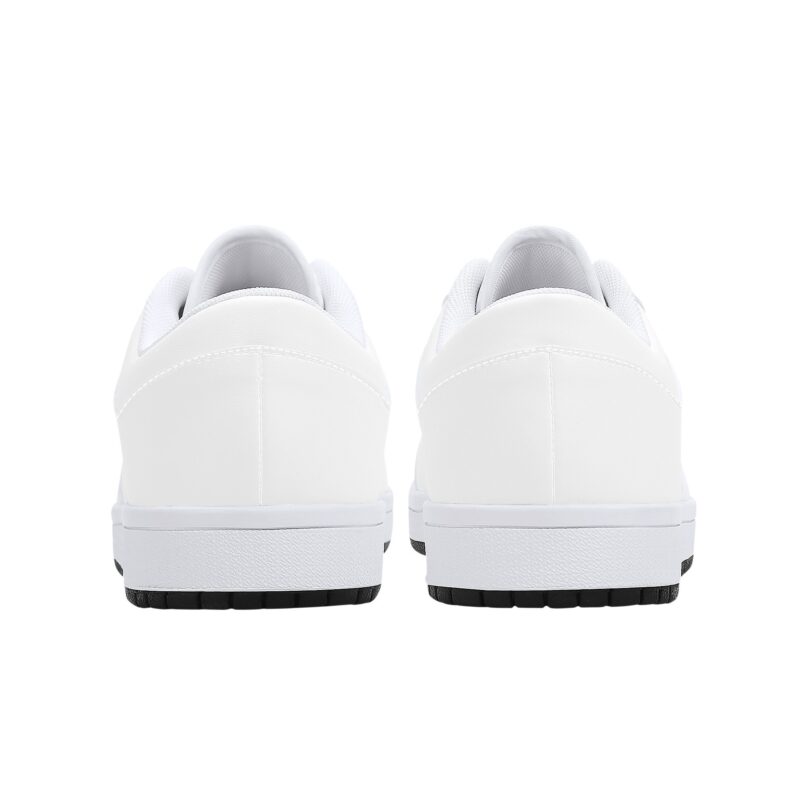 Fred Jo All White Low-Top Leather Sneakers - Image 6