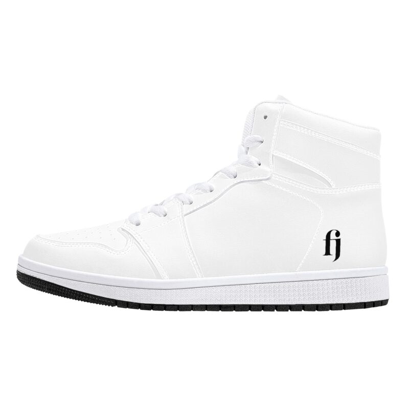 Fred Jo All white High-Top Leather Sneakers