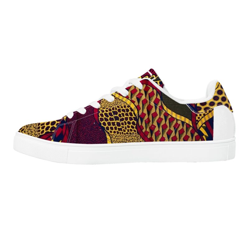 Fred Jo African Fusion Leather Sneakers - Image 3