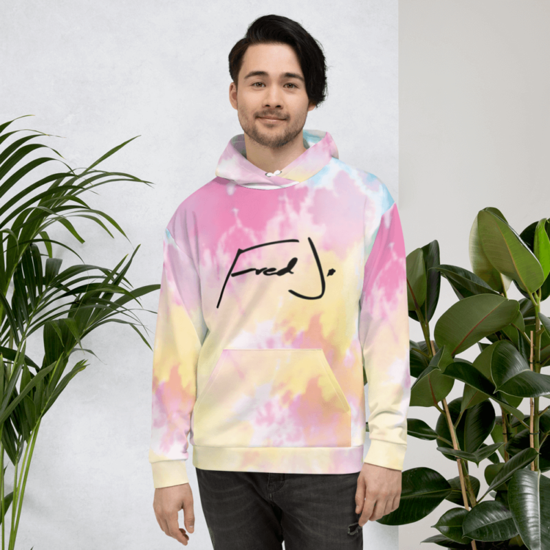 Fred Jo Watercolor Unisex Hoodie - Image 3