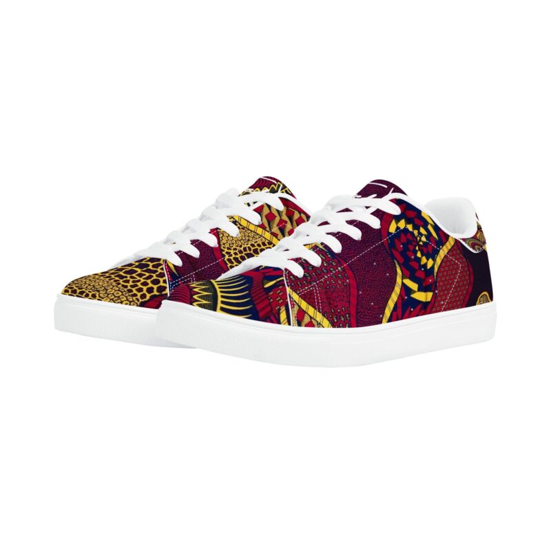 Fred Jo African Fusion Leather Sneakers - Image 6