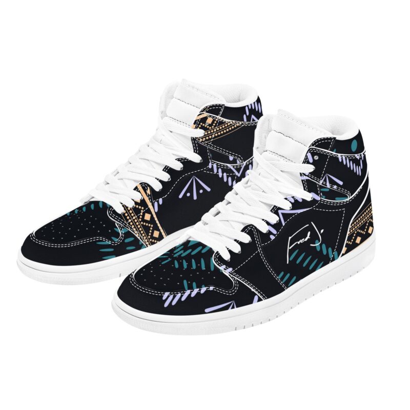 Tribal Ethnic High Leather Sneaker