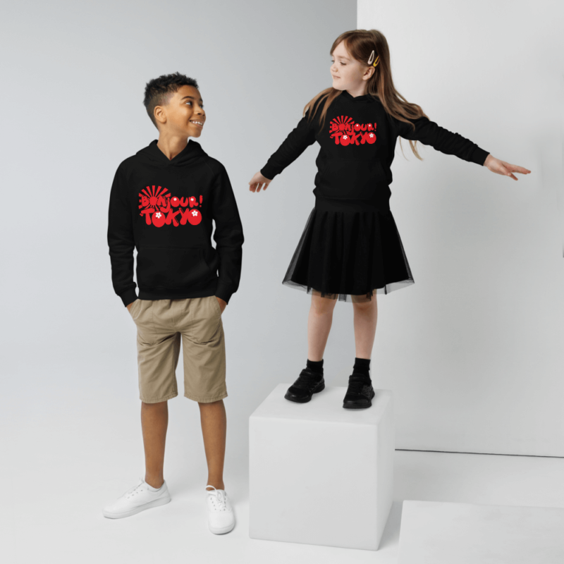 Bonjour Tokyo Kids eco hoodie by Fred Jo