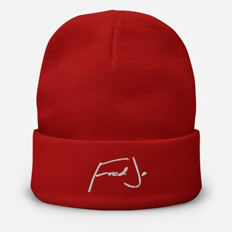 Fred Jo Embroidered Beanie - Image 3