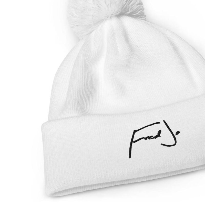 Fred Jo White Pom pom beanie - Image 4