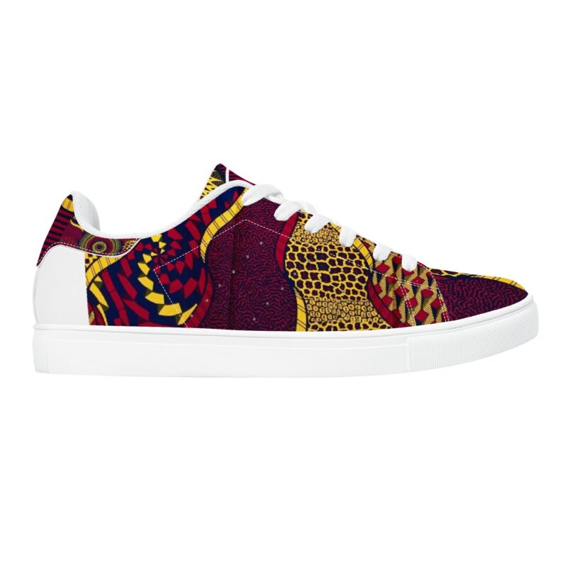 Fred Jo African Fusion Leather Sneakers - Image 4