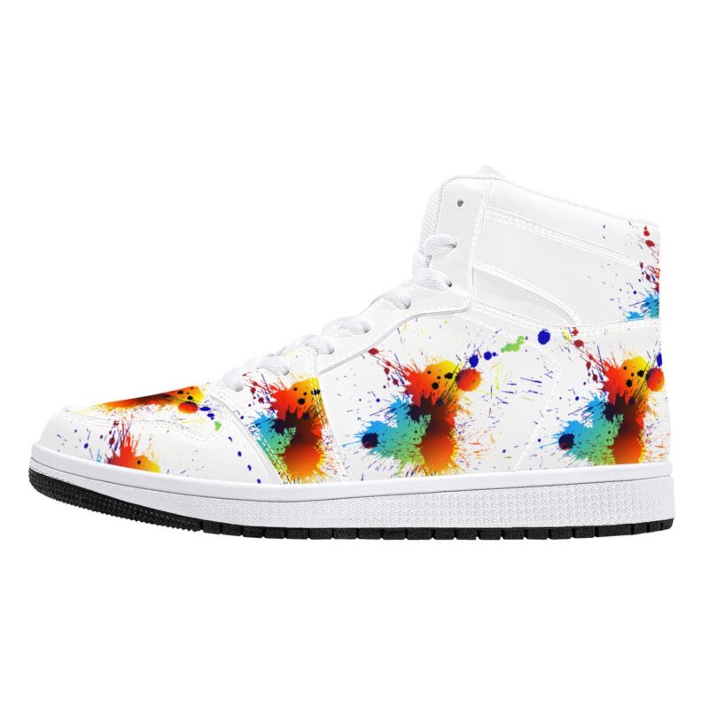 Fred Jo Leather Paint Splatter Sneakers